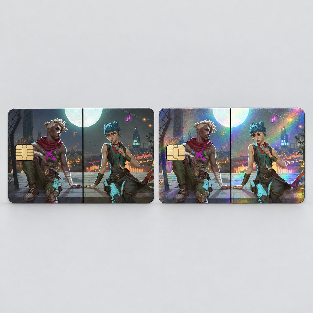 Jinx & Ekko's Divided Horizon League of Legends Debit Card Credit Card Skin