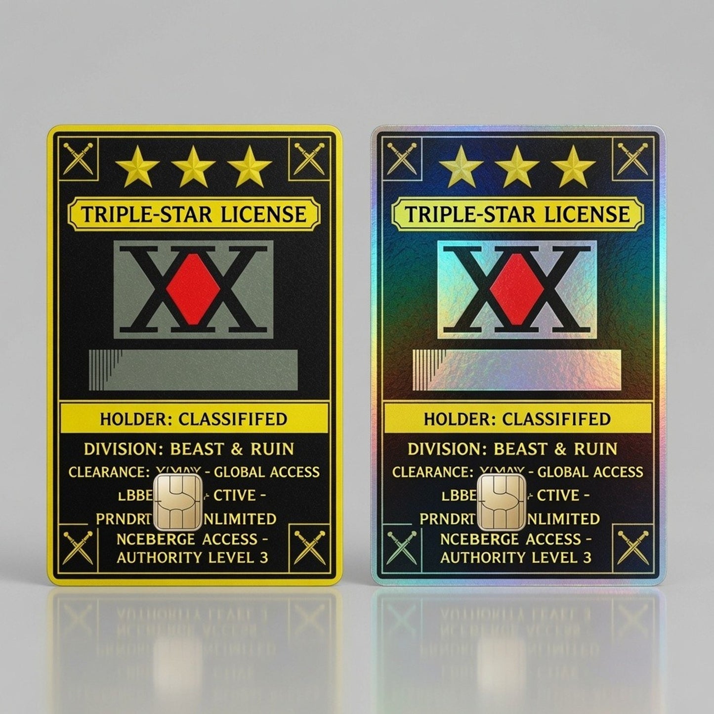 3-Star Hunter License Debit Card Credit Card Skin Vinyl Sticker
