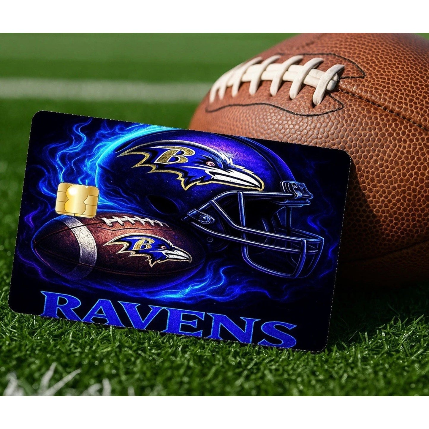 Baltimore Ravens Credit Debit Card Skin Decal NFL Football Vinyl Sticker Sports