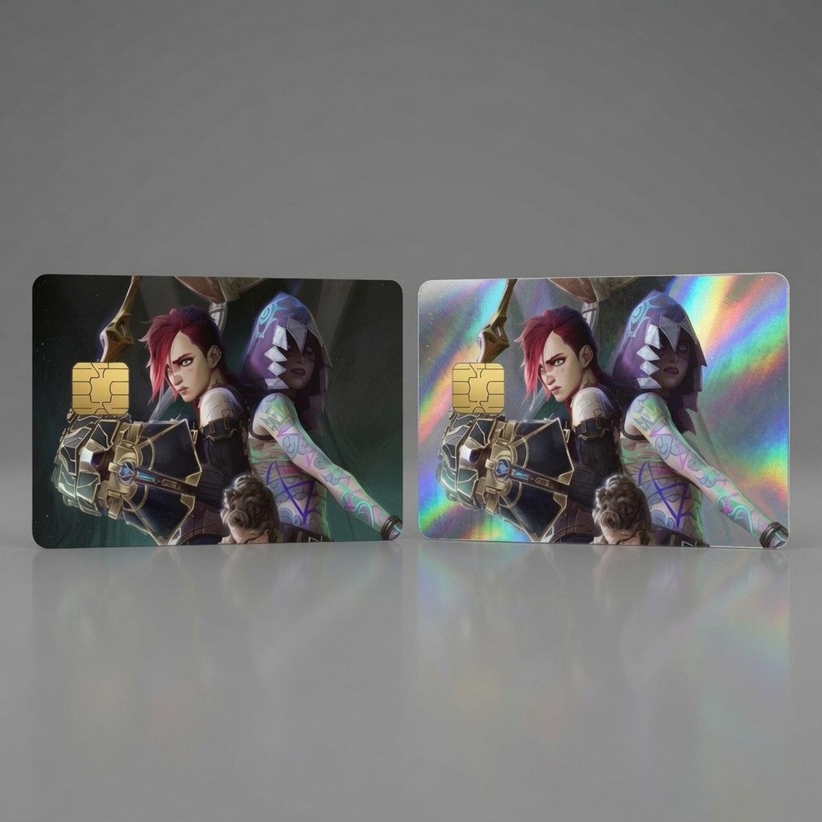 Vi & Jinx: Undercity Sisters League of Legends Debit Card Credit Card Skin