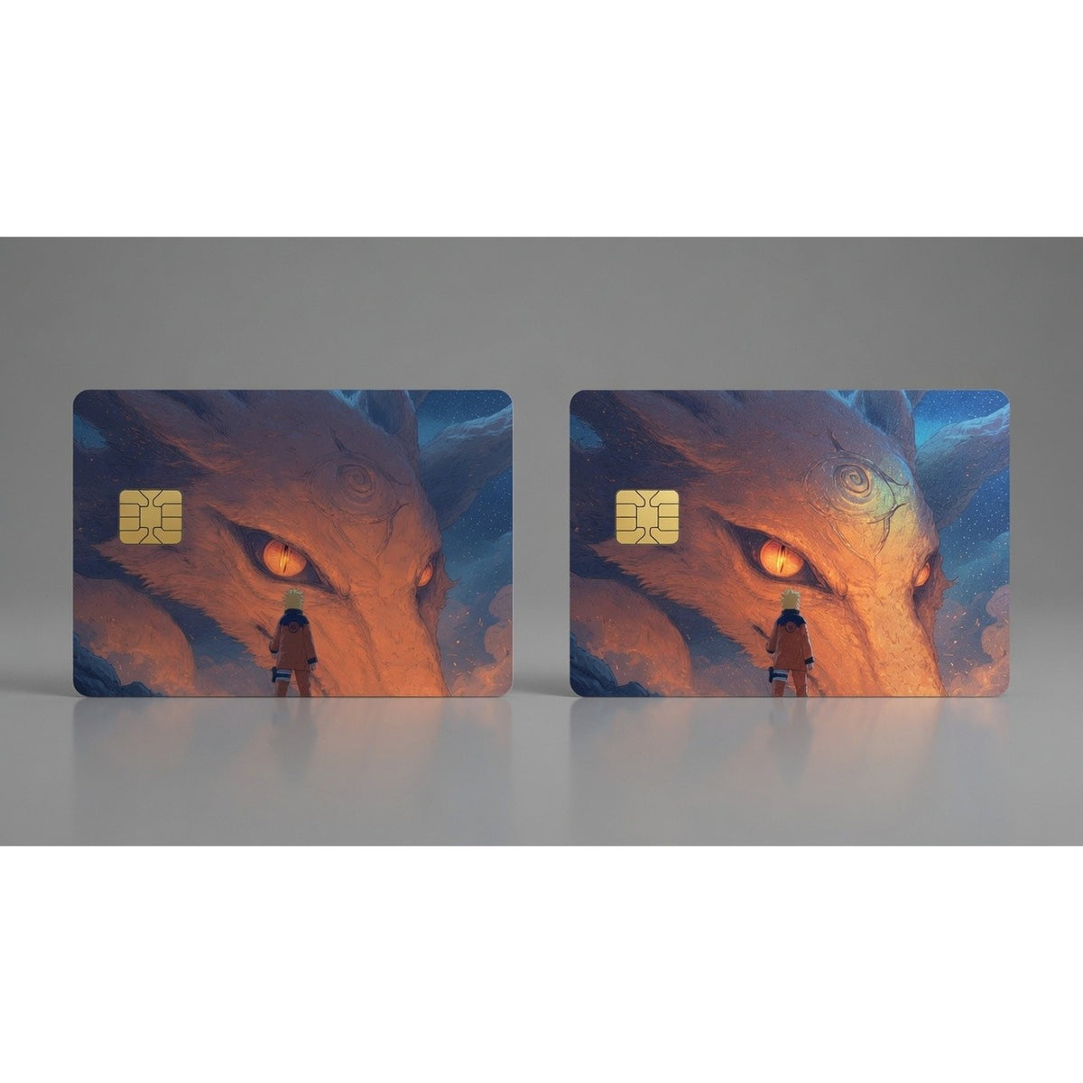 Naruto Meets Kurama Under the Stars Debit Card Credit Card Skin