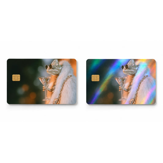 Gilded Camouflage Chameleon Diva Luxury DesignDebit Card Credit Card Skin