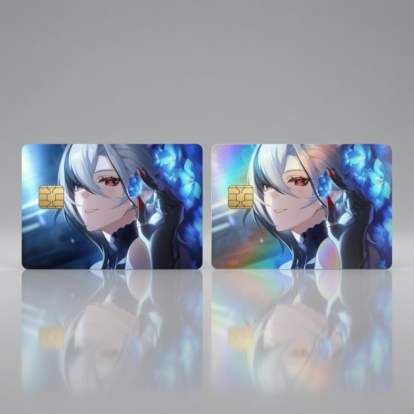 Arlecchino Reminiscence in Blue Genshin Debit Card Credit Card Skin