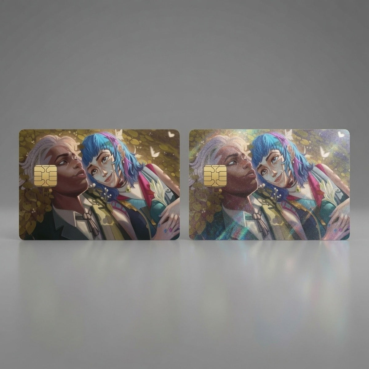 Jinx & Ekko's Untainted Love League of Legends Debit Card Credit Card Skin