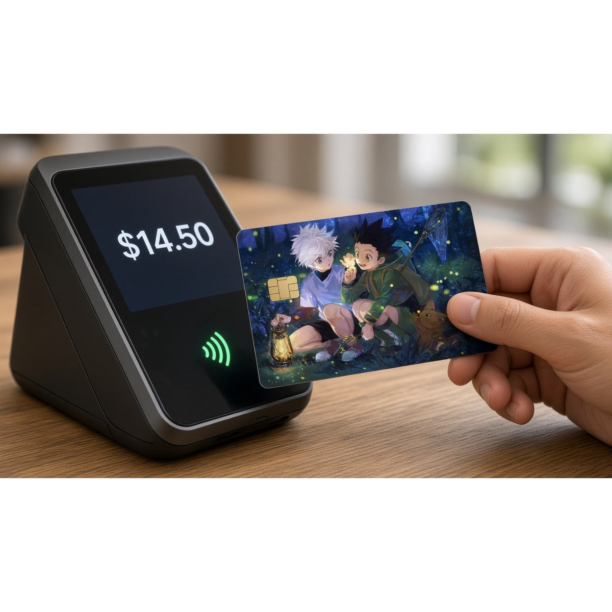 Gon & Killua's Luminous Night HunterXHunter Credit Card Skin