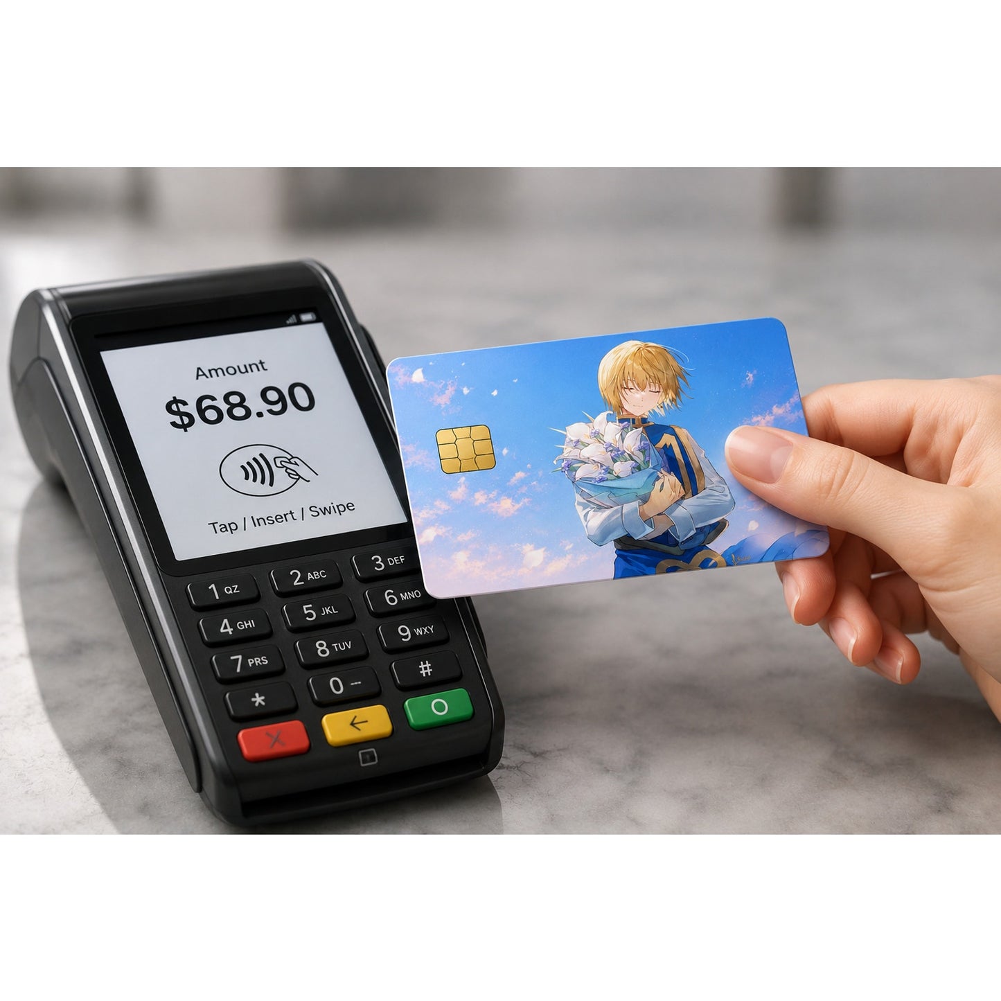 Kurapika Lily Bouquet Hunter X Hunter Debit Card Credit Card Skin