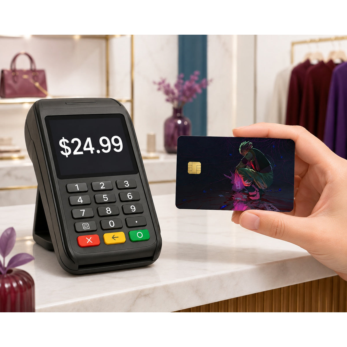Hisoka’s Post-Mortem Rebellion HunterXHunter Debit Card Credit Card Skin