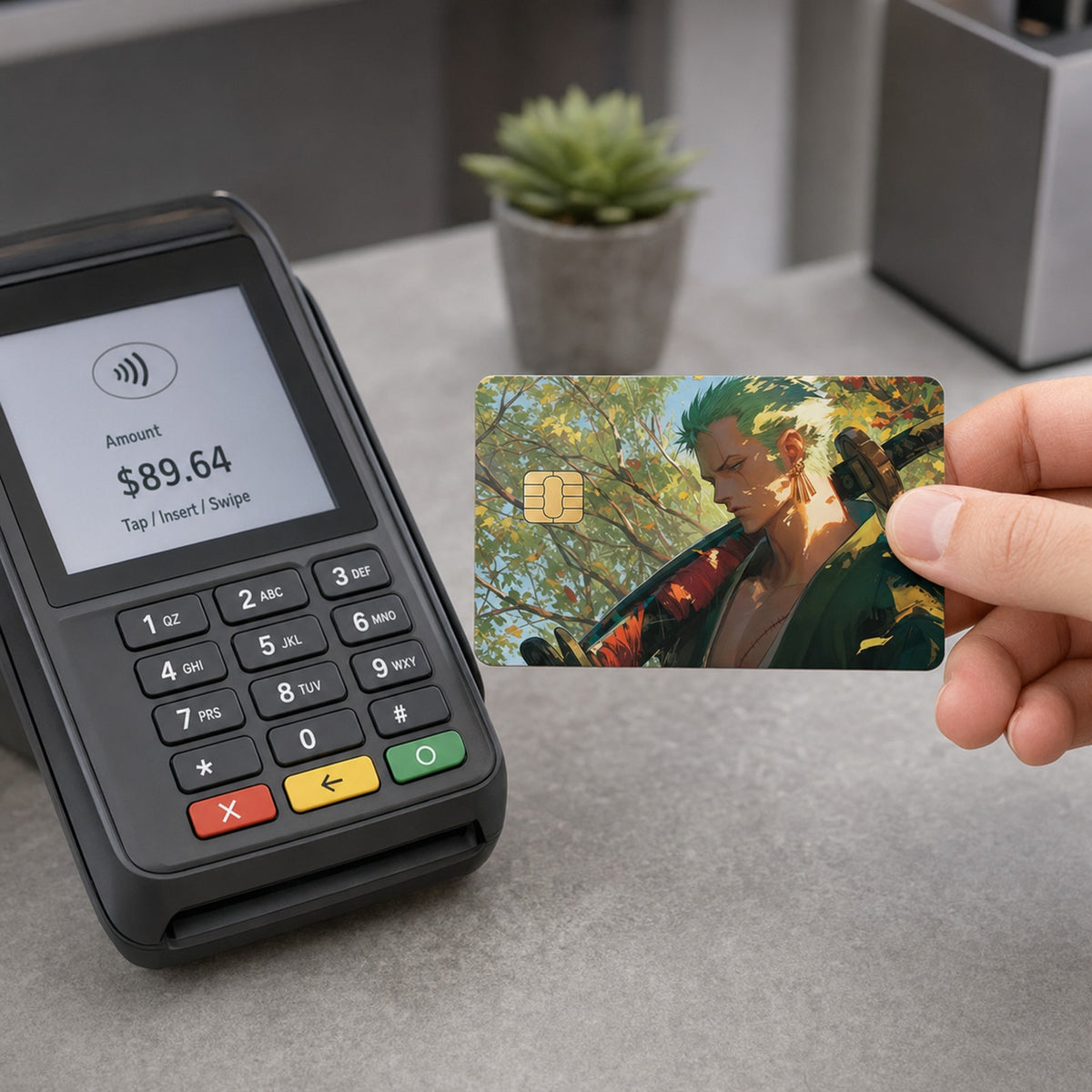 Zoro the Verdant Sentinel One Piece Debit Card Credit Card Skin