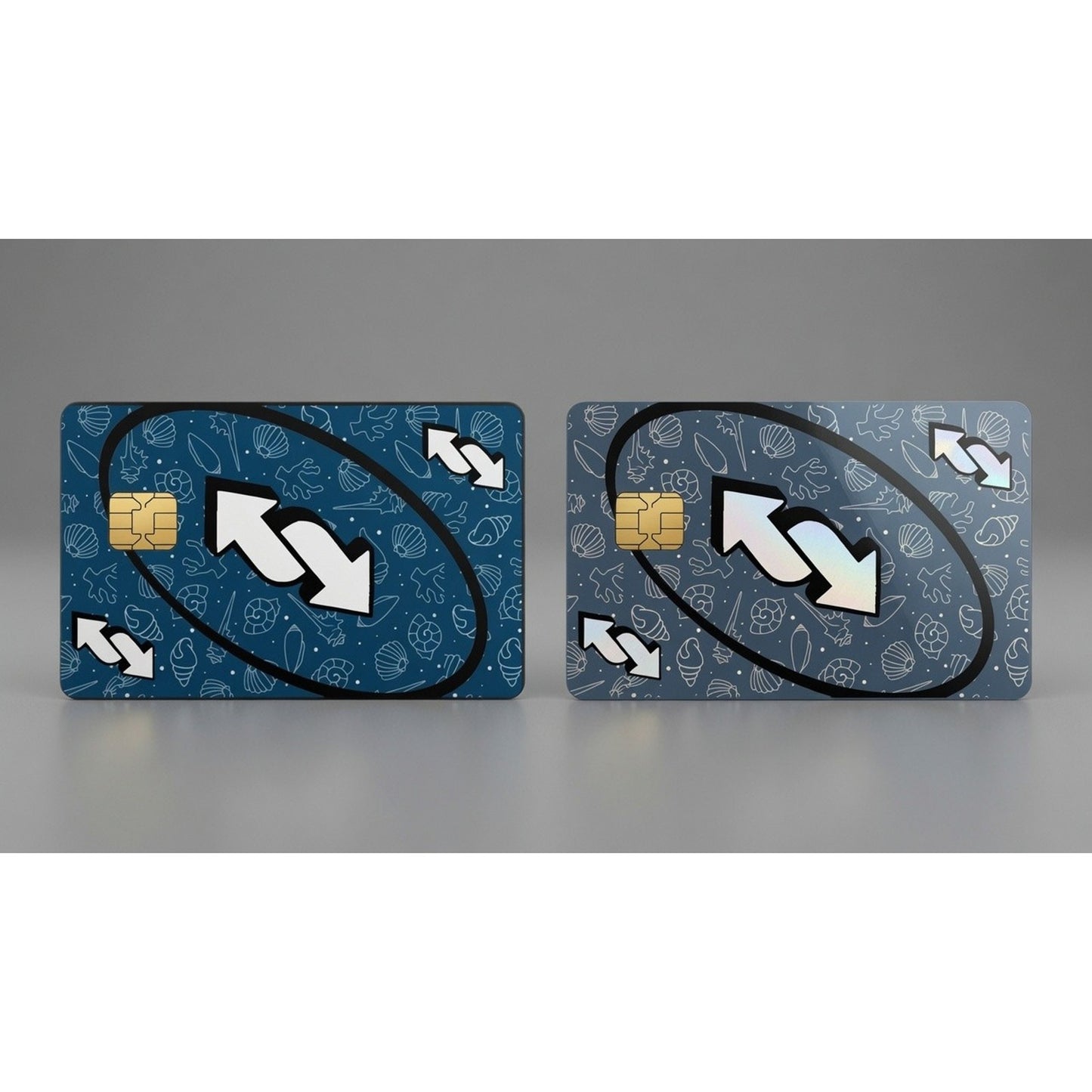 Ocean’s Turn Seashell Reverse UNO Inspired Card Debit Card Credit Card Skin