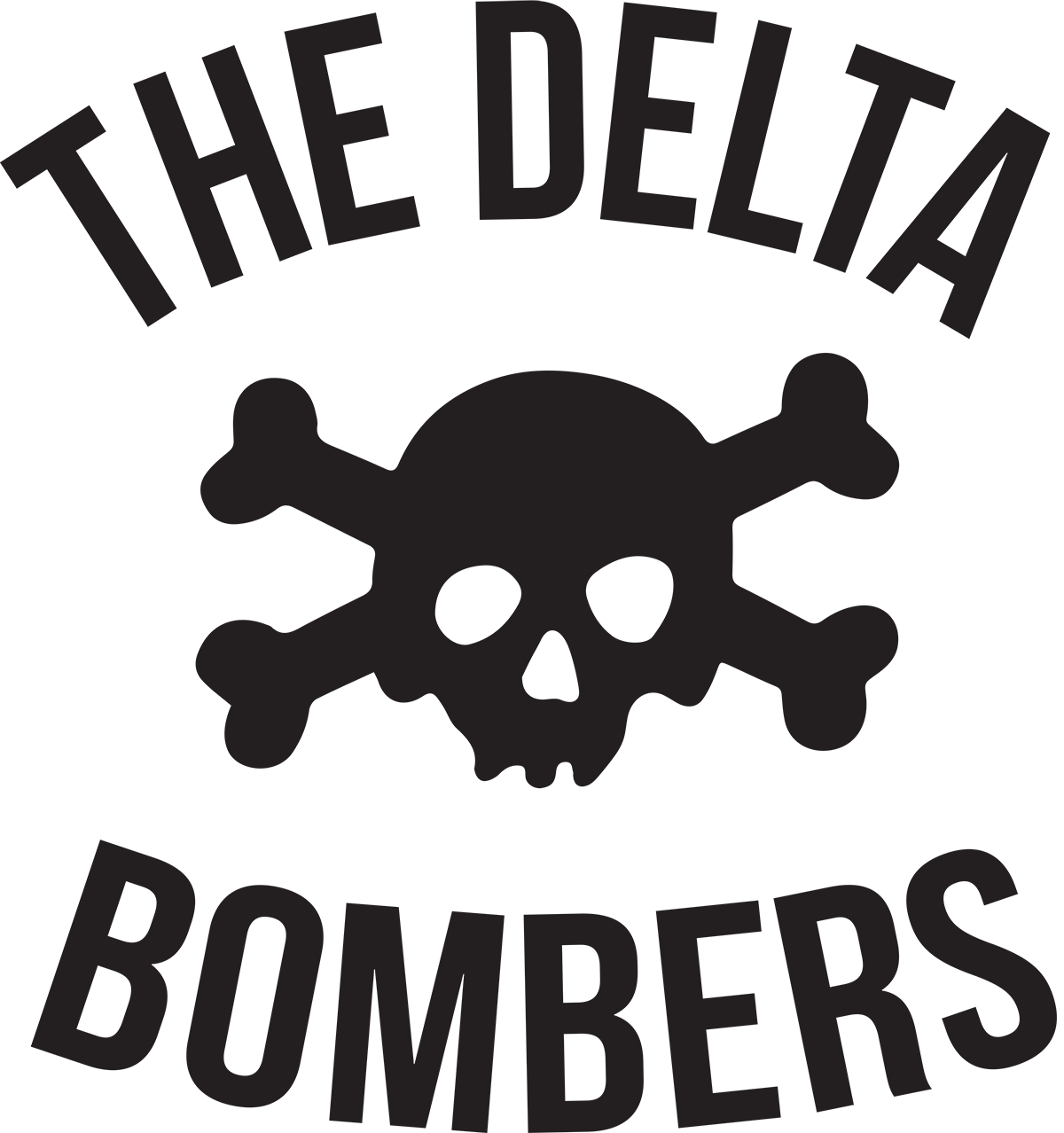 The Delta Bombers Band logo Vinyl Decal for Car Truck Window Laptop