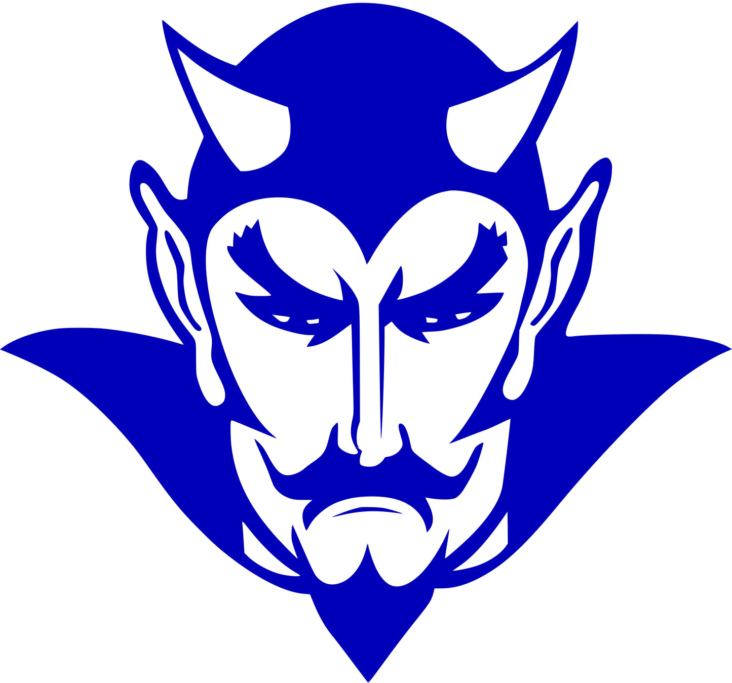 Duke Blue Devils Mascot Decal Sticker