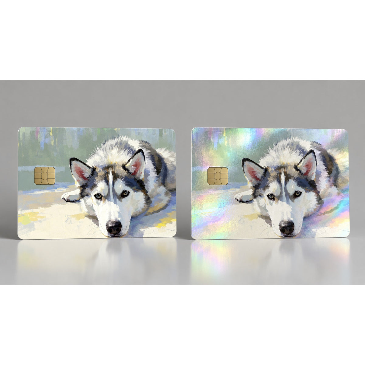 Eye for Adventure Siberian Husky Debit Card Credit Card Skin Vinyl Sticker
