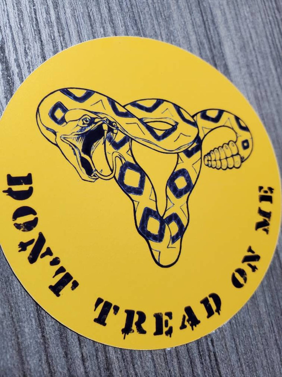 Don't Tread on Me - Women's Rights Feminism Stickers - Multiple Sizes IDL Vinyl Decal Sticker Variable Size
