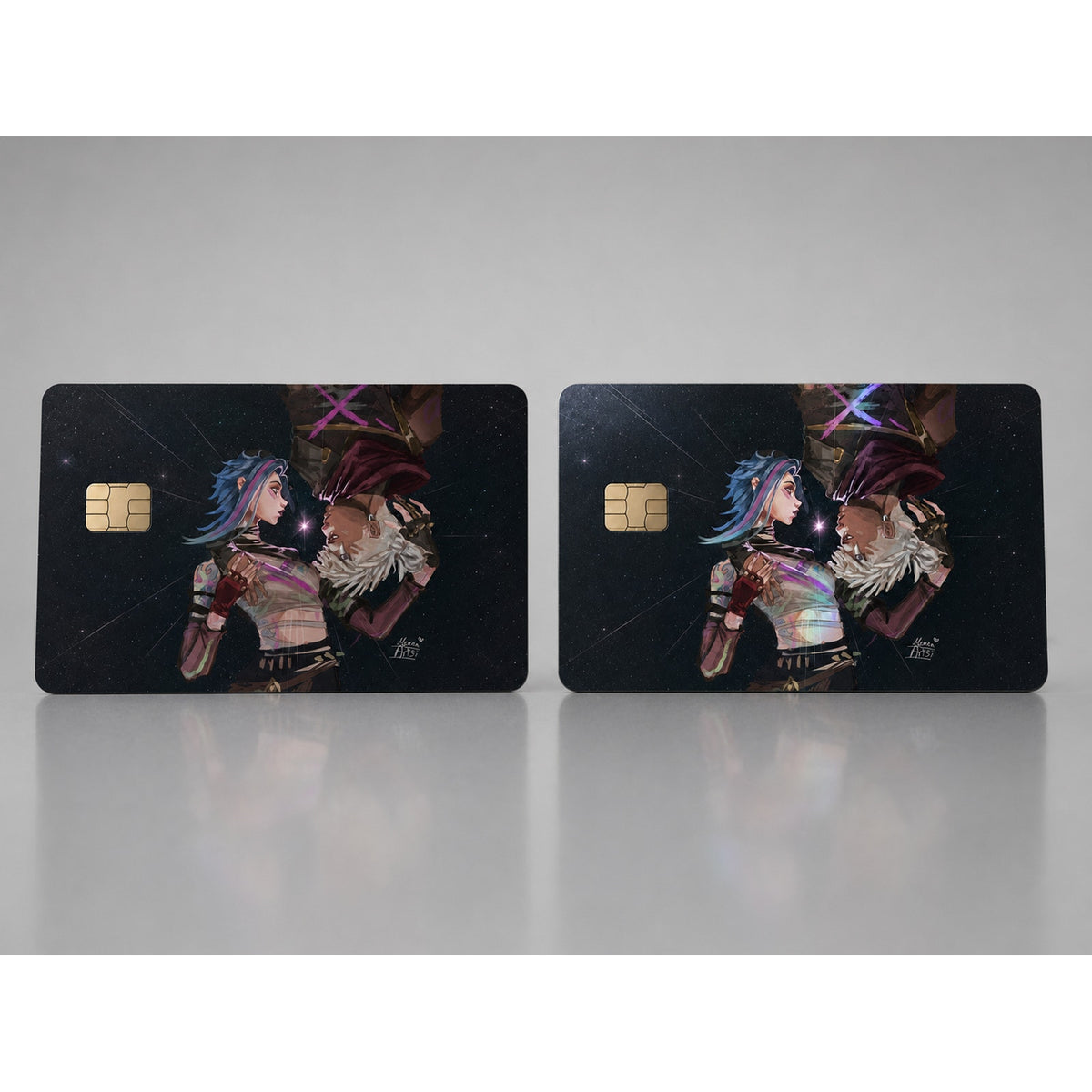 Jinx & Ekko's Orbit League of Legends Debit Card Credit Card Skin