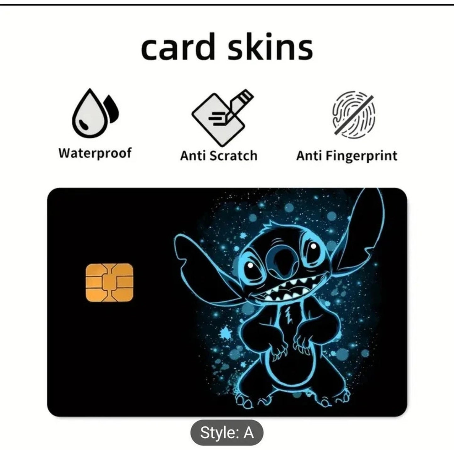 Stitch Debit Card Credit Card Skin Vinyl Sticker