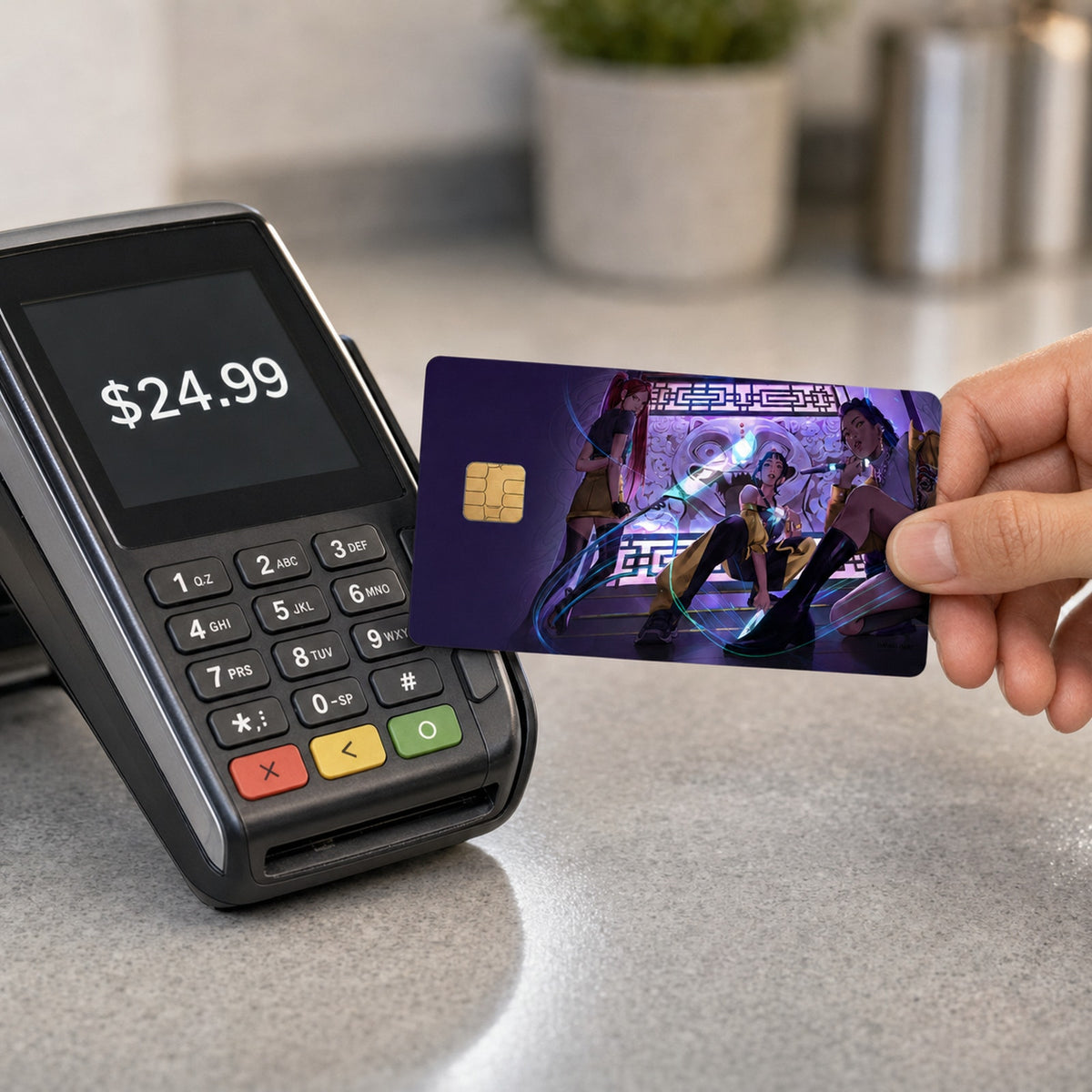 HUNTRX's Golden Cadence Debit Card Credit Card Skin