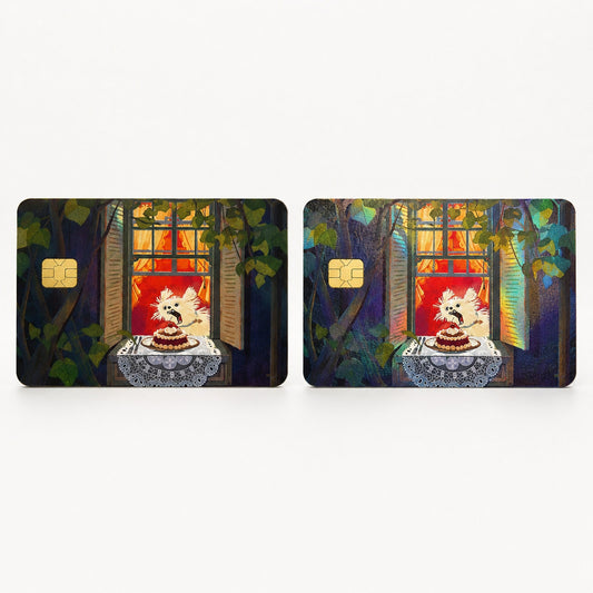 The Cake Burglar Debit Card Credit Card Skin Vinyl Sticker