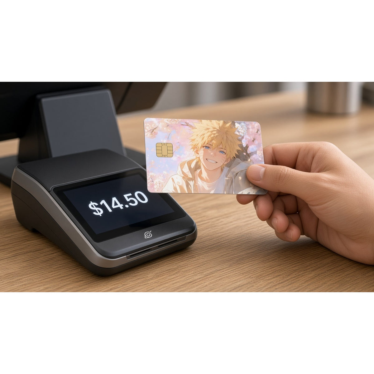 Naruto's Springtime Smile Naruto Debit Card Credit Card Skin Vinyl Sticker