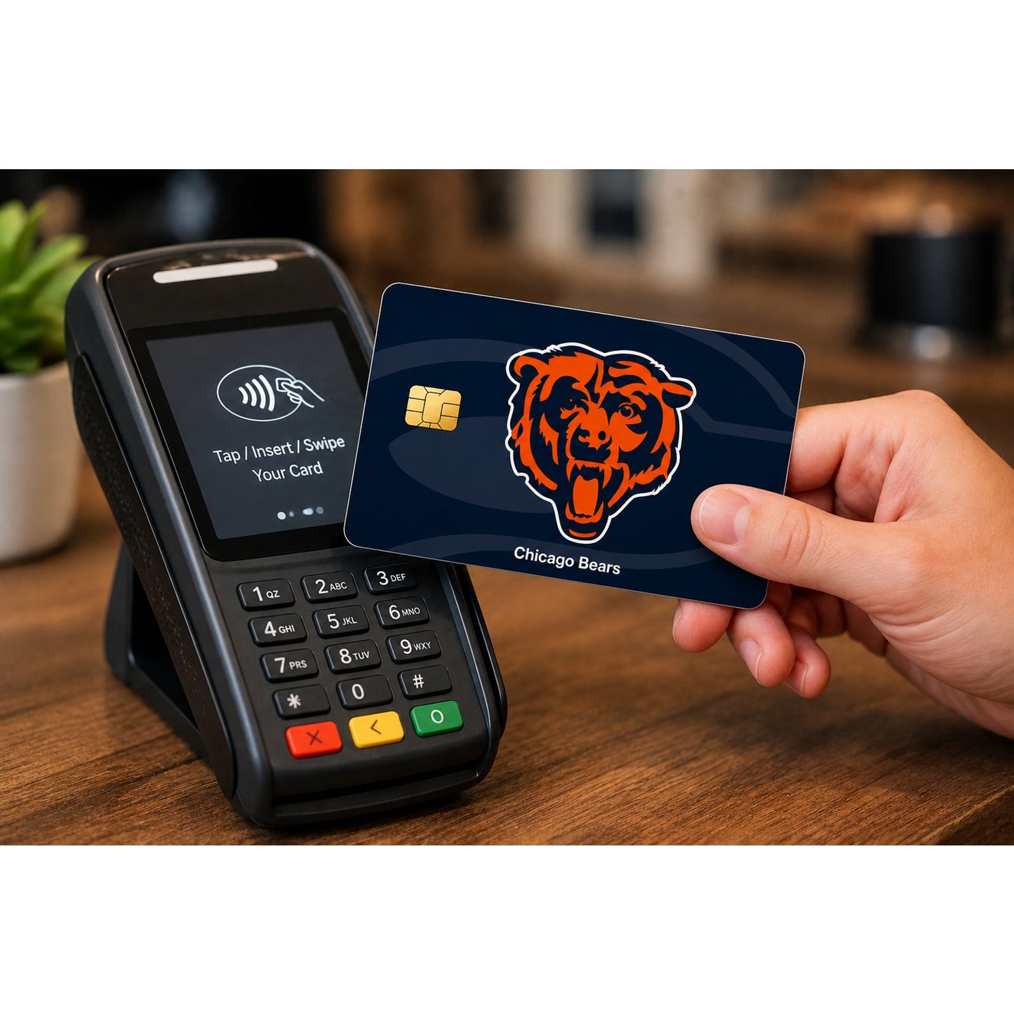 Chicago Bears Credit Debit Card Skin Decal NFL Football Vinyl Sticker Sports