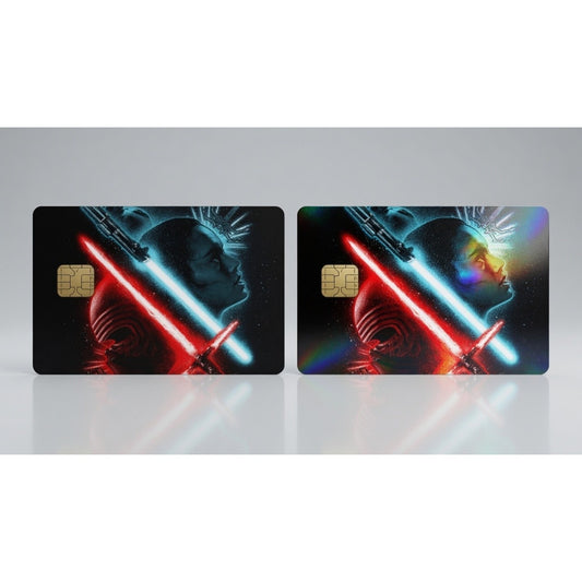 Rey Kylo Ren Credit Card Skin Dark Side Space Vinyl Art