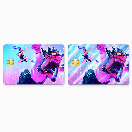 Rumi Slaying in the Skies KPop Demon Hunters HUNTR/X Huntrix Credit Card Skin