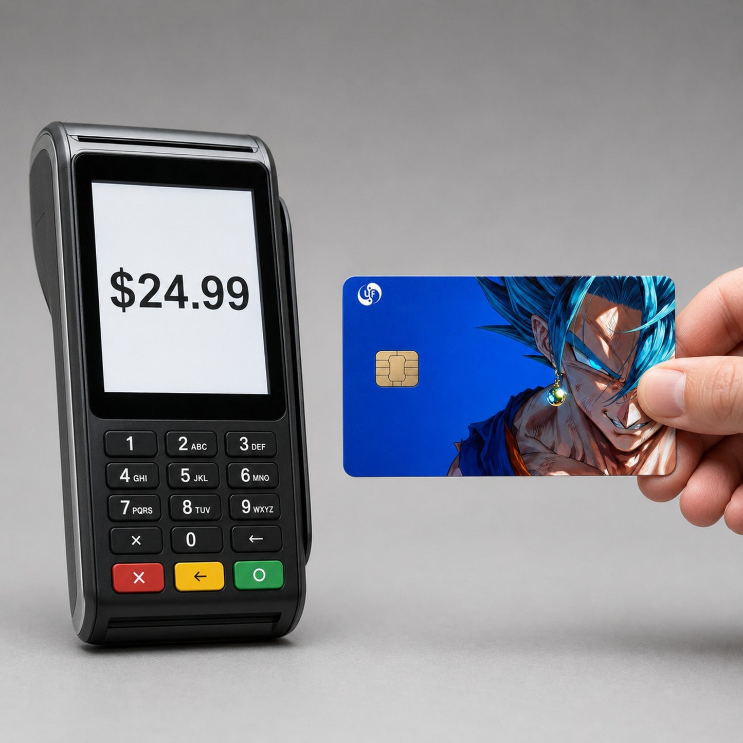 Vegeta Blue Ultimate Fusion Debit Card Credit Card Skin