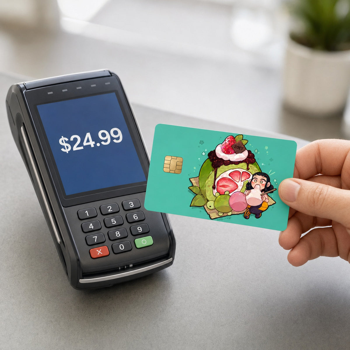 Zoey’s Ultimate Matcha Cake Feast Huntrix Debit Card Credit Card Skin