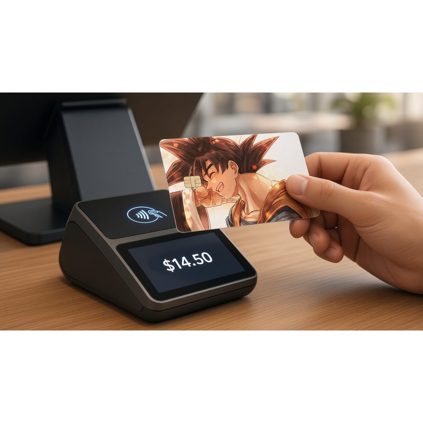 Goku’s Heavenly Reunion w/ Grandpa Gohan DragonballZ Debit Card Credit Card Skin