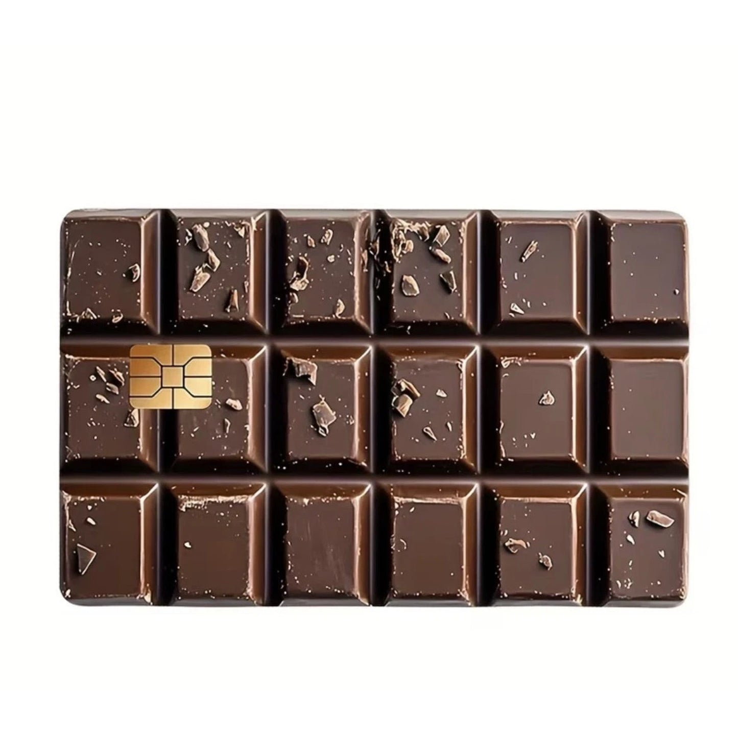 Chocolate | Credit Debit Bank Card Sticker Skin | Vinyl | Decal | fun Cover