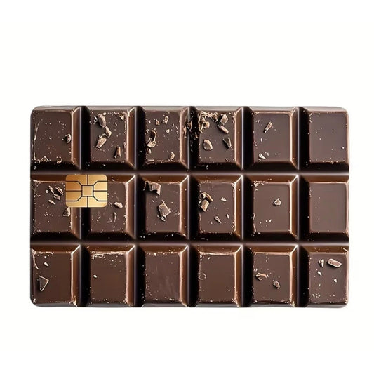 Chocolate | Credit Debit Bank Card Sticker Skin | Vinyl | Decal | fun Cover