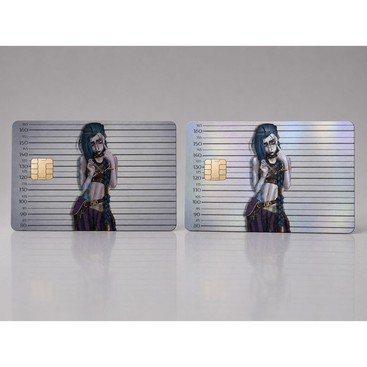 Jinx's Mocking Mugshot League of Legends Debit Card Credit Card Skin