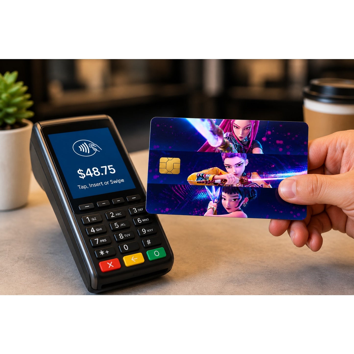 Opening Scene K-pop Demon Hunters HUNTR/X Huntrix Debit Card Credit Card Skin
