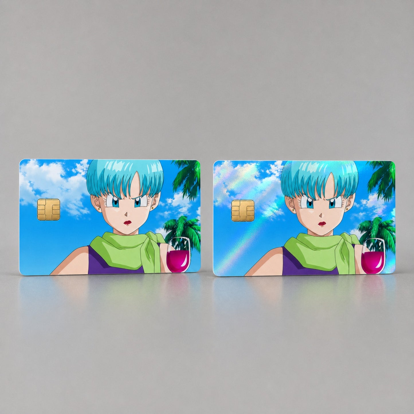 Bulma as Annoyed Hostess Debit Card Credit Card Skin