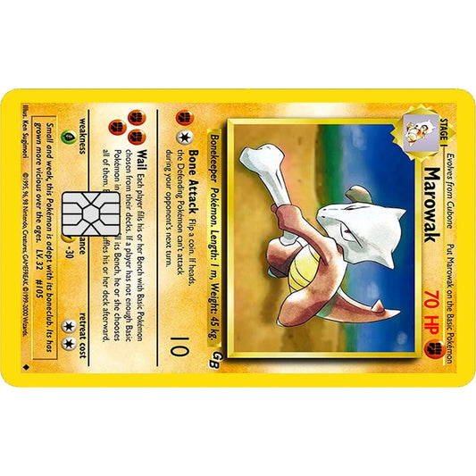 Marowak Pokémon Card Credit Card Skin | Pre-Cut Wrap