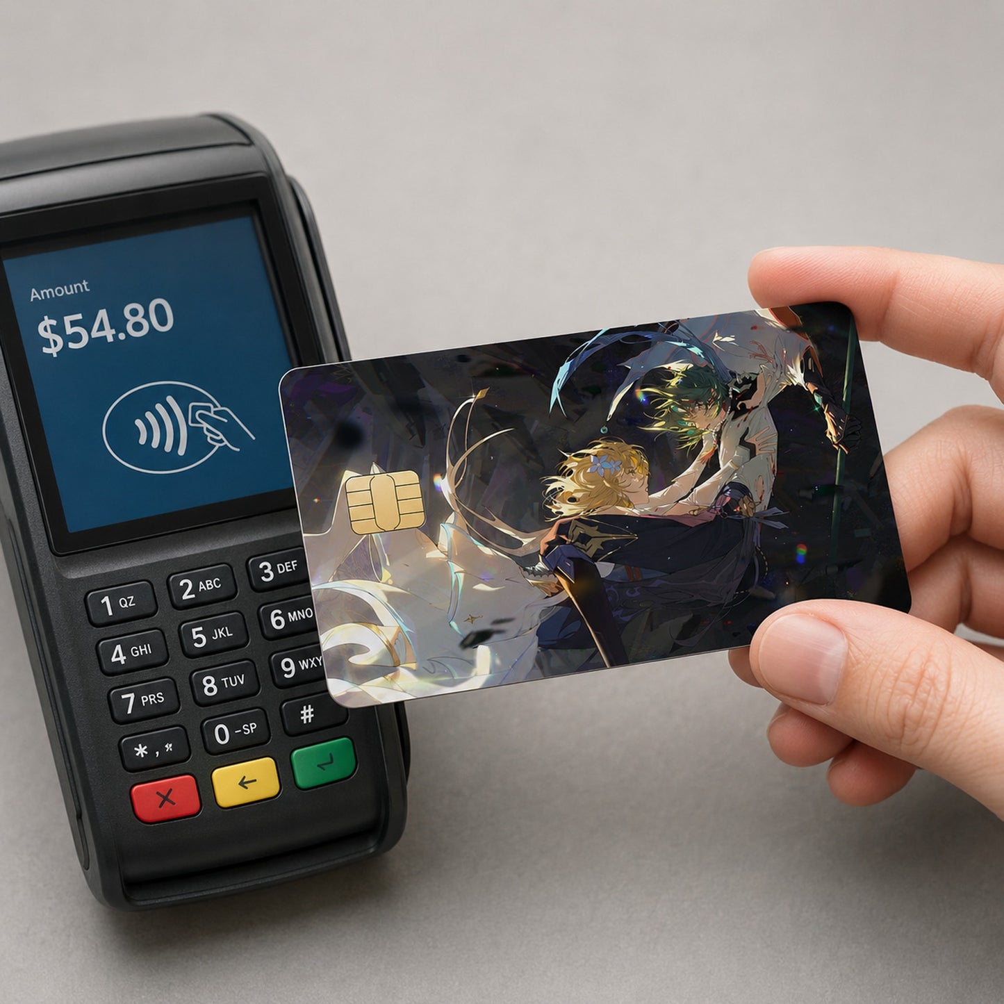 Lumine Rescuing Xiao Genshin Debit Card Credit Card Skin Vinyl Sticker