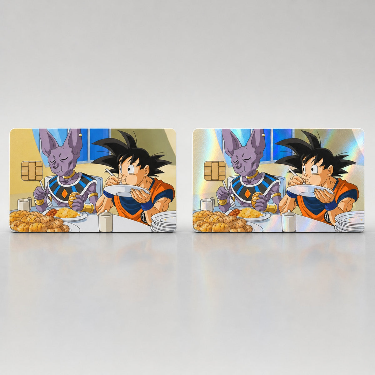 Goku & Lord Beerus' Culinary Peace TreatyDragonballZ Debit Card Credit Card Skin