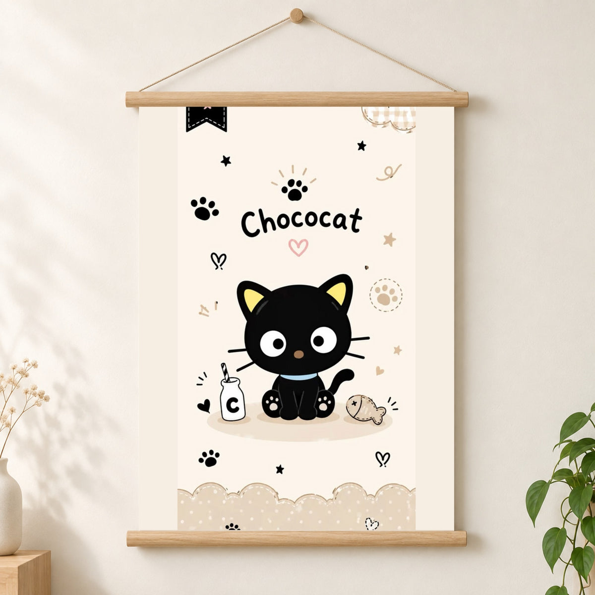 Chococat’s Paw-fect Sanctuary Poster Paper Wall Scroll Room Home Decor