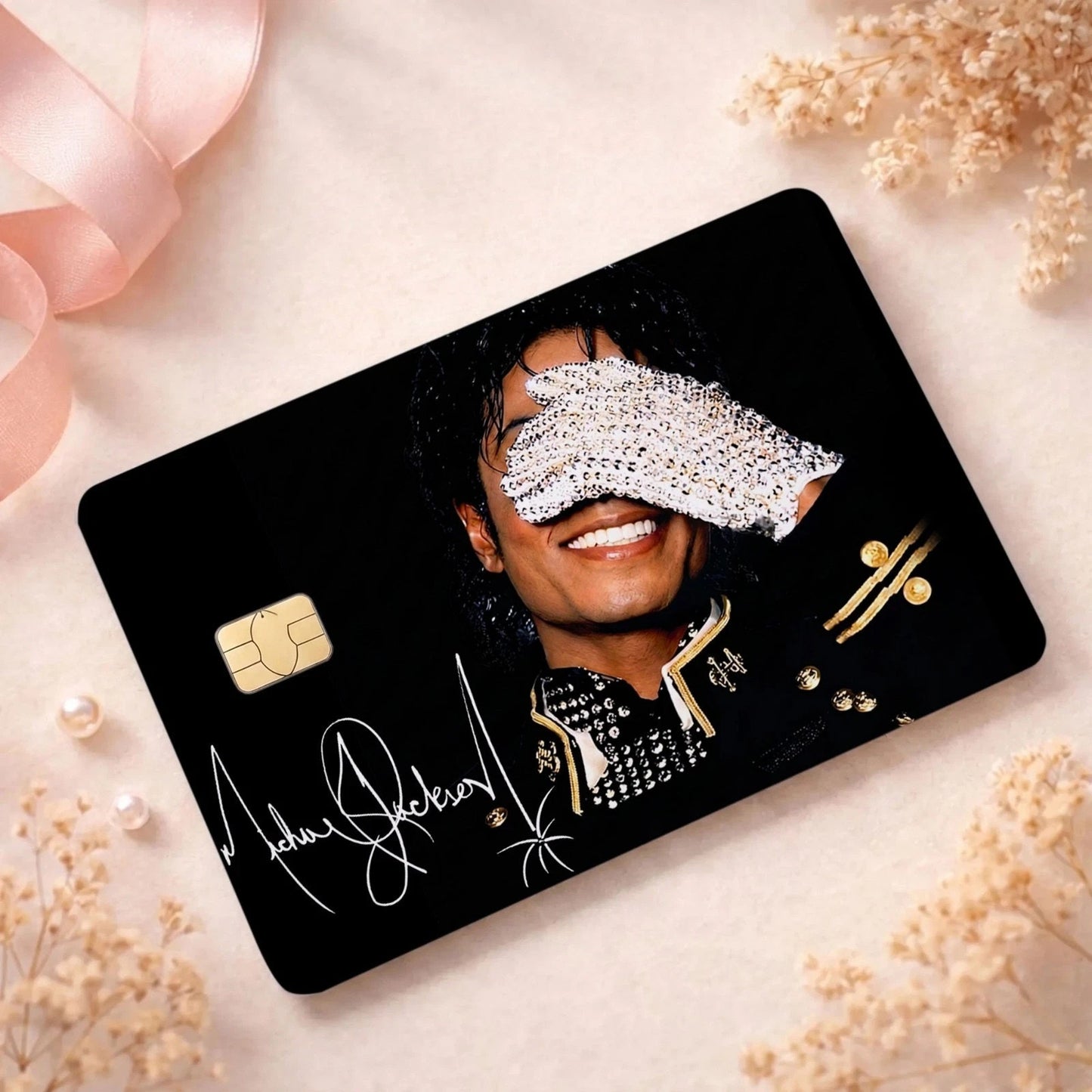 "King of Pop MJ Legend Credit Card Skin Anime Debit Card Vinyl Sticker