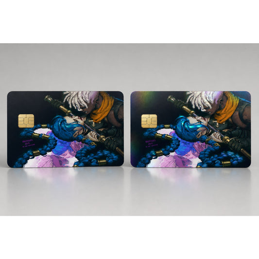 Jinx & Ekko's Pinned by the Past League of Legends Debit Card Credit Card Skin