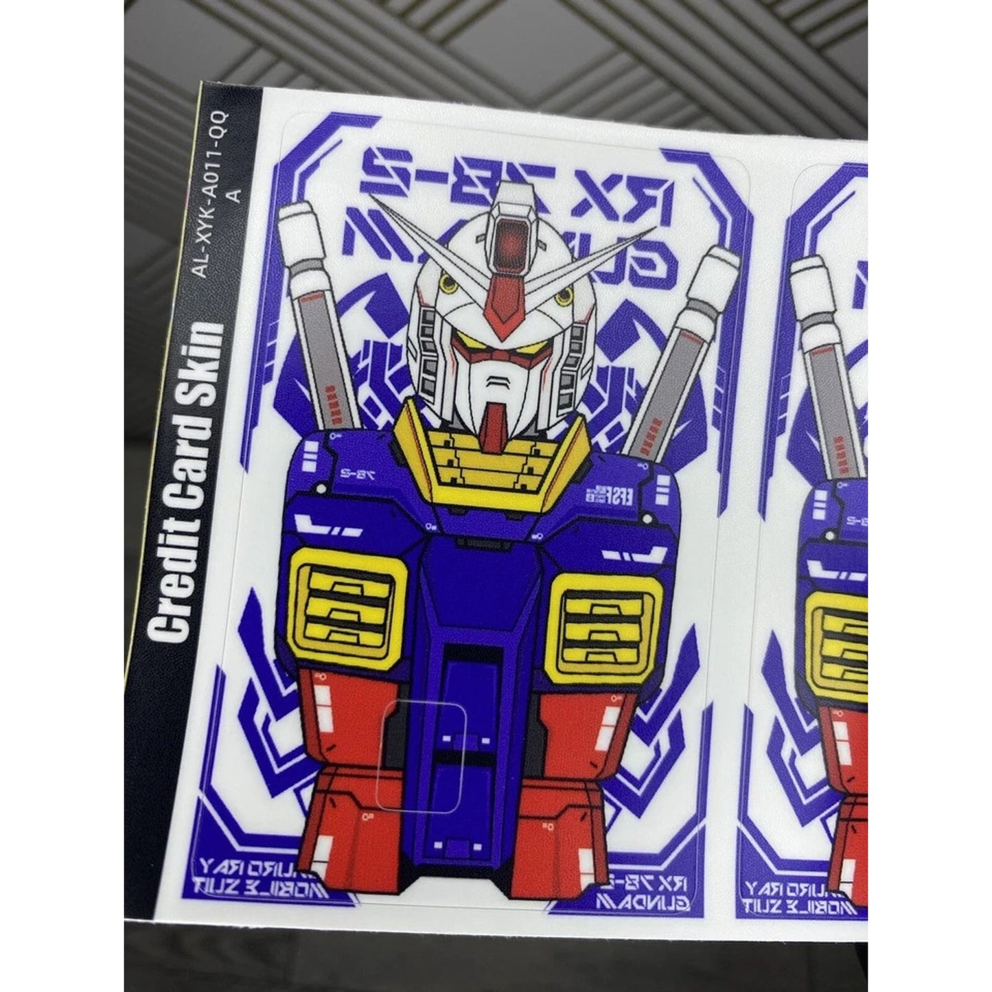 Mobile Suit Gundam Wing Credit Card Smart Sticker Skin Precut Small Chip Debit