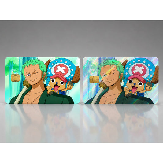 Cute One Piece Zoro Chopper Forest Scene Debit Card Credit Card Skin