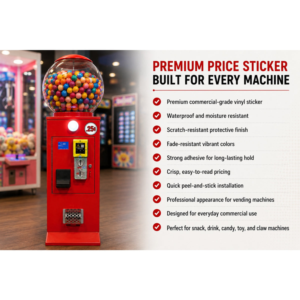 10-Pack 2-Inch Round Vending Machine Price Stickers