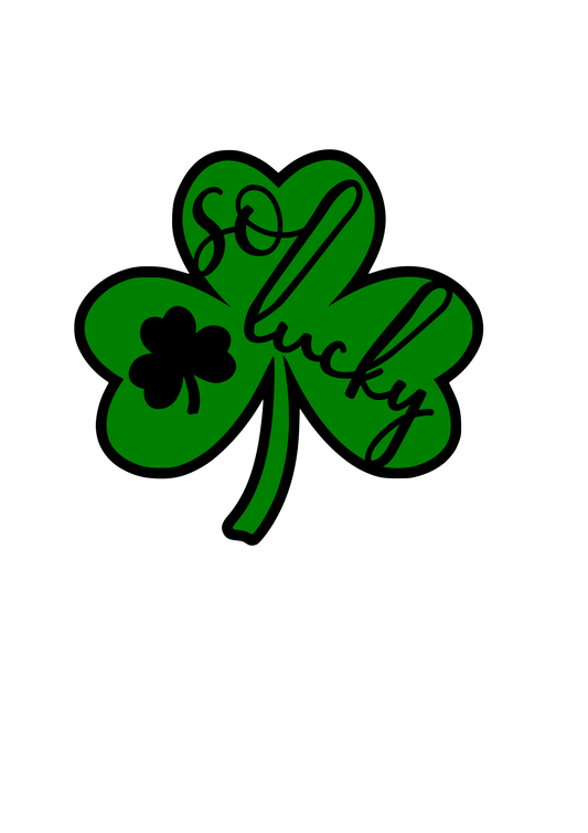 Lucky Shamrock vinyl decal sticker