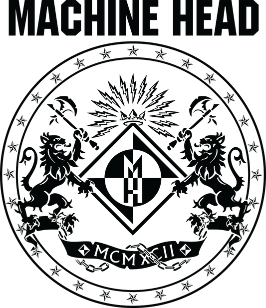 Machine Head logo Color on White Background Vinyl Decal for Car Truck Window Laptop