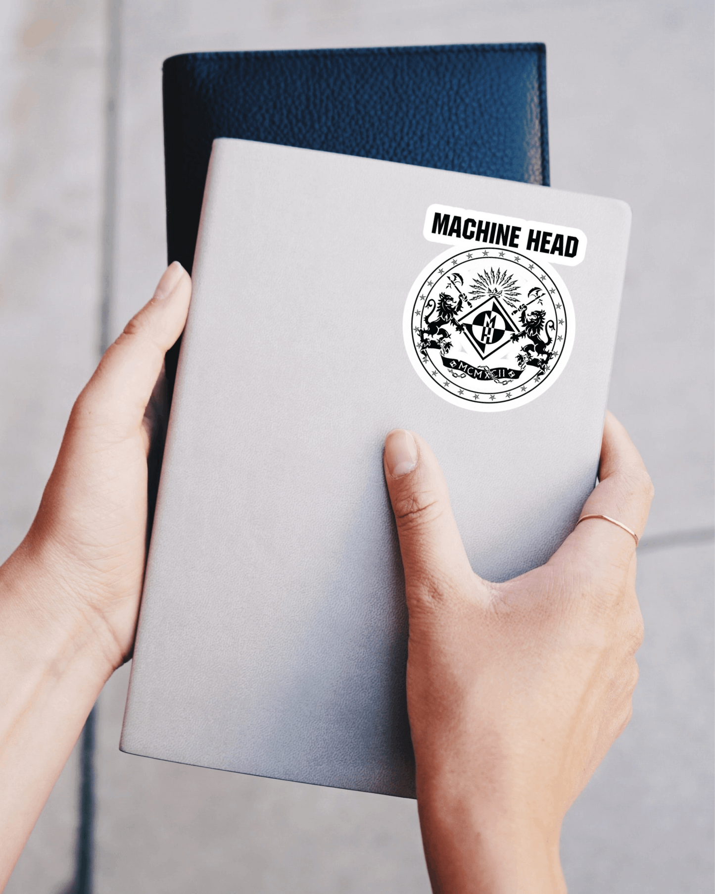 Machine Head logo Color on White Background Vinyl Decal for Car Truck Window Laptop