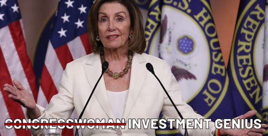 Nancy Pelosi Meme - Congresswoman? Investment Genius POLITICAL BUMPER STICKER 9" WIDE