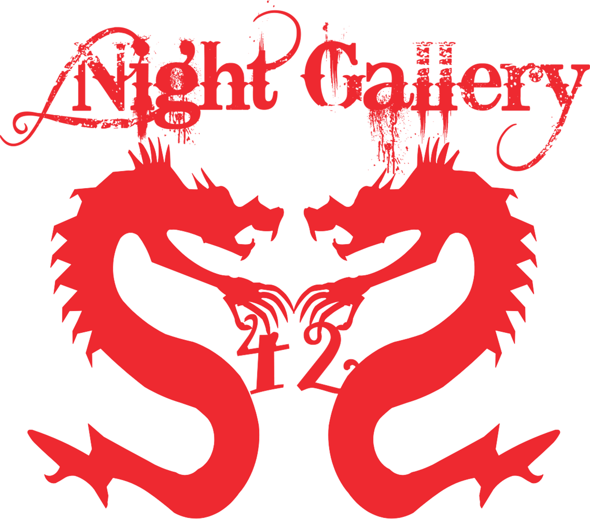 Night Gallery Dragons logo Vinyl Decal for Car Truck Window Laptop