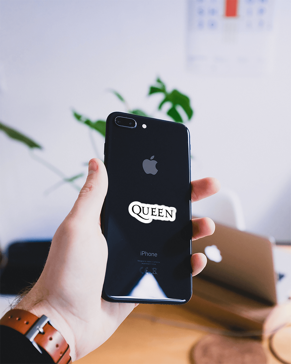 Queen Logo Vinyl Decal for Car Truck Window Laptop