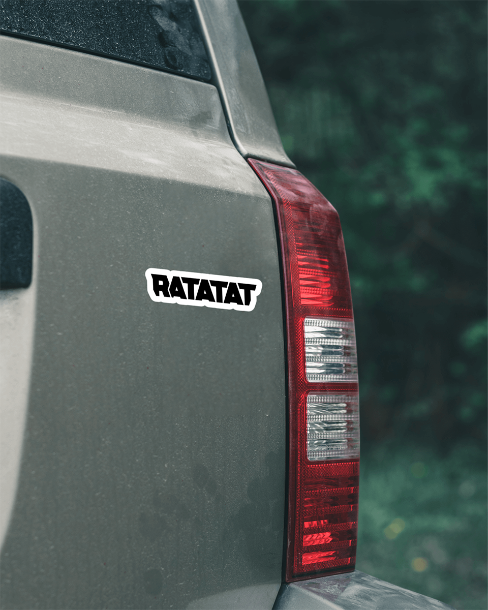 Calcomanía de vinilo con logotipo de Ratatat para coche, camión, ventana y portátil