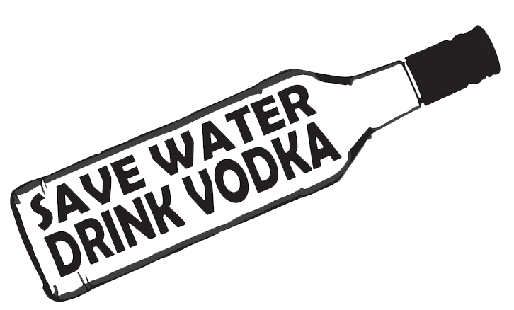 Save Water Drink Vodka Vinyl Sticker Decal